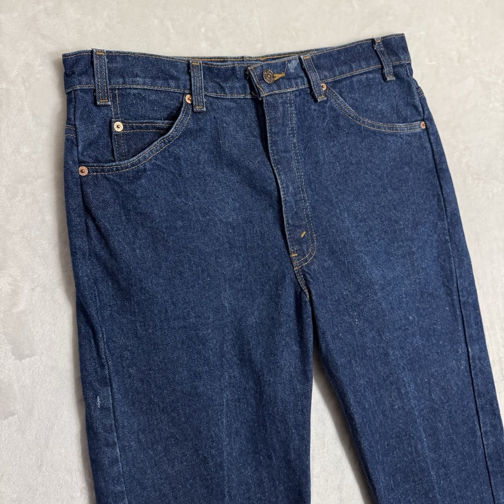 Vintage Levi's Orange Tab 505 Jeans Tag 36x32 Size 34 Dark Raw Rigid Denim USA - Picture 4 of 16